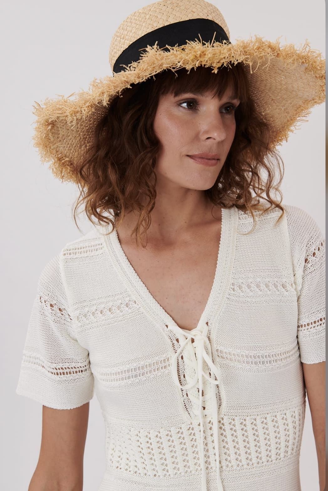 Vestido Derhy HELENE crochet blanco - Imagen 3