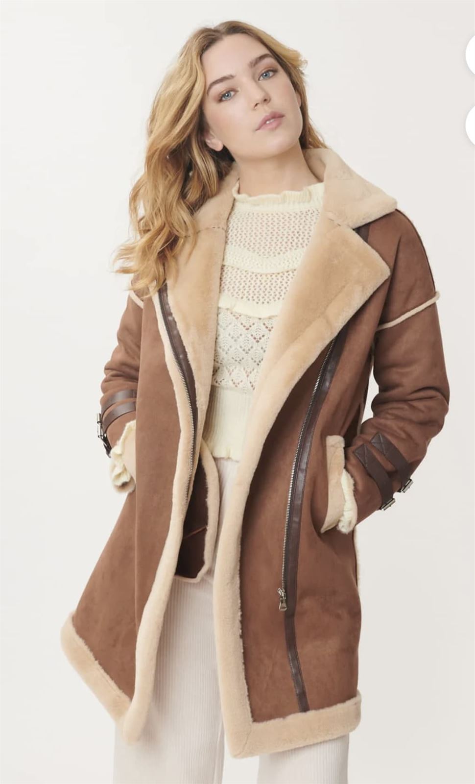 Abrigo Derhy Cilla melliza camel - Imagen 1