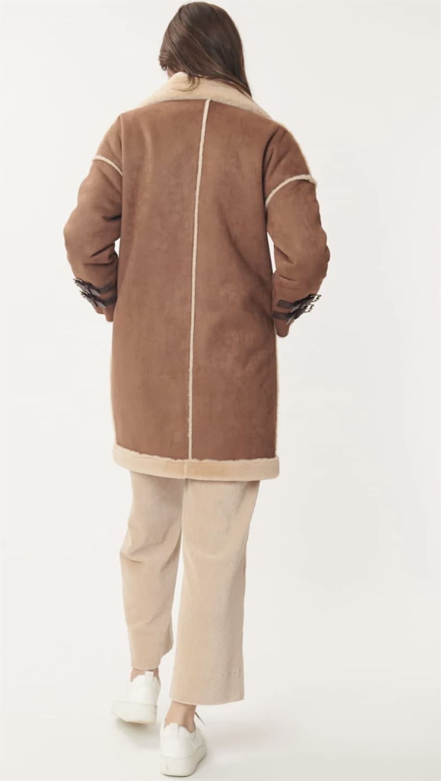 Abrigo Derhy Cilla melliza camel - Imagen 2