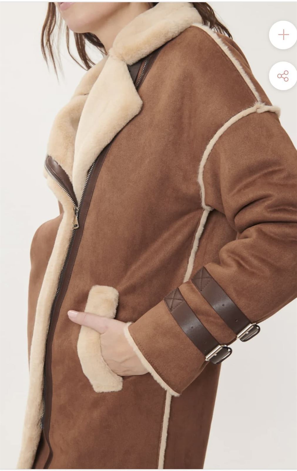 Abrigo Derhy Cilla melliza camel - Imagen 5