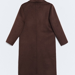 Abrigo ese O ese SOFIA marrón chocolate. - Imagen 1