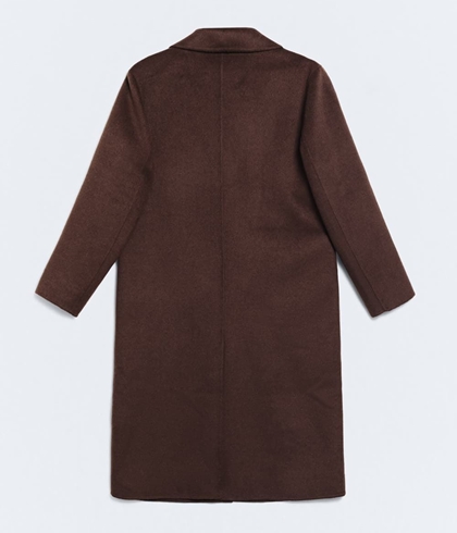 Abrigo ese O ese SOFIA marrón chocolate. - Imagen 1