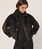 Abrigo Indi & Cold BOXY pelo antracita - Imagen 1