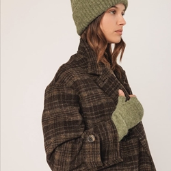 Abrigo Indi & Cold BY605 MAXI ABRIGO CUADROS verdes - Imagen 2