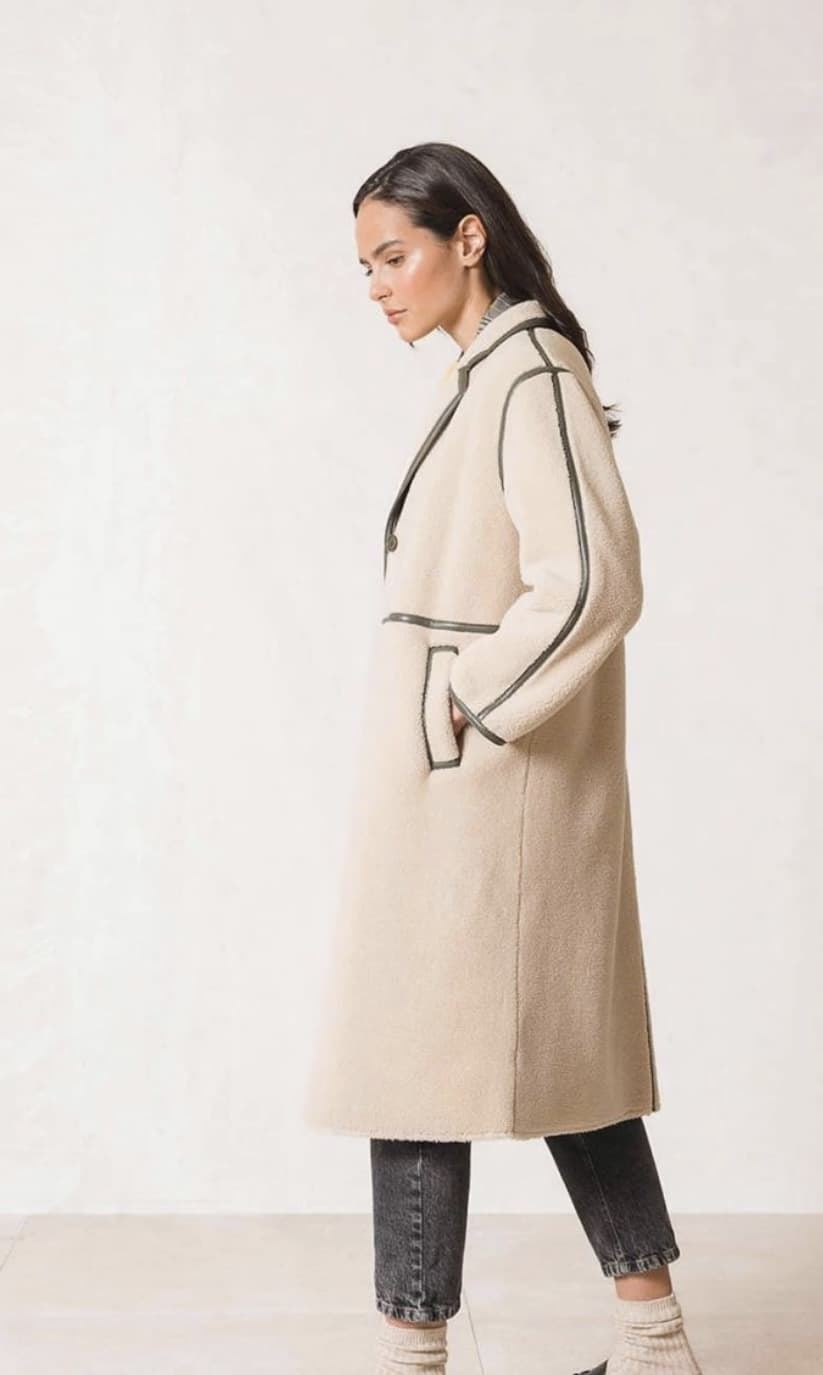 Abrigo Indi & Cold Maxi ribeteado - Imagen 4