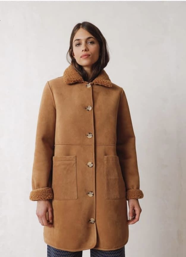 Abrigo Indi & Cold reversible camel largo - Imagen 3