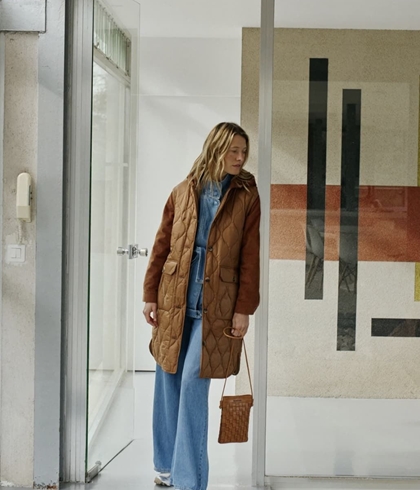 Abrigo Indi & Cold  ST686 acolchado combinado - Imagen 2