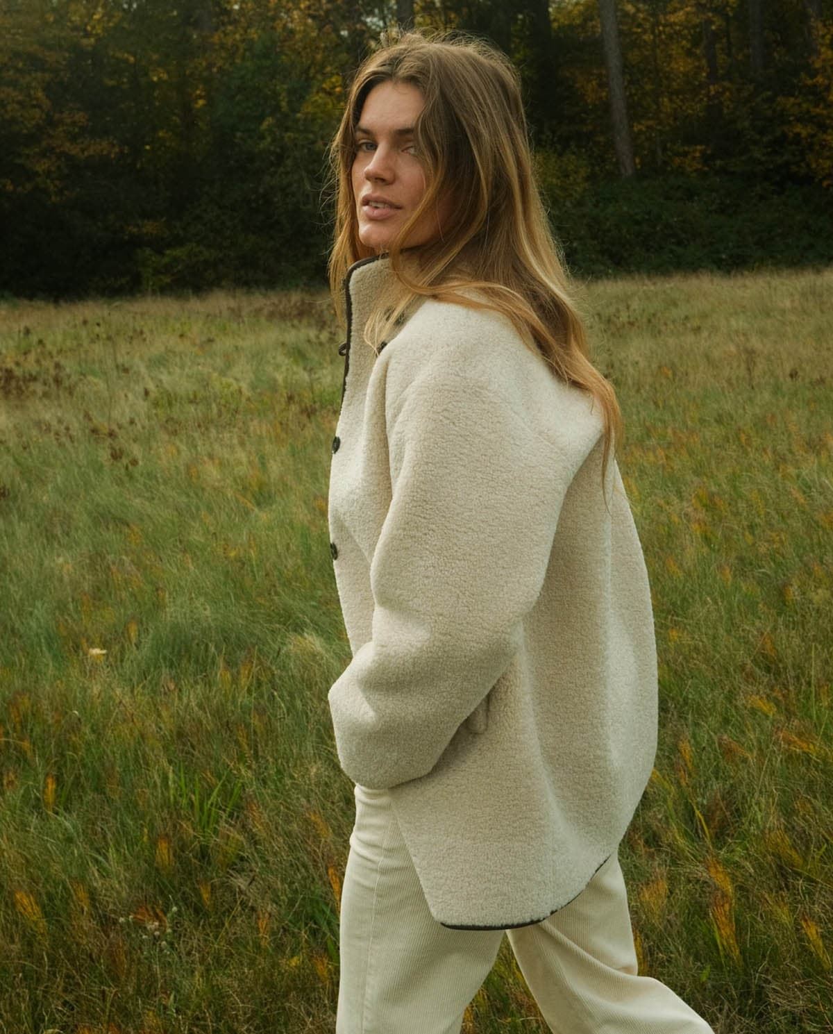 Abrigo Yerse 43612 CORTO brorreguito crudo - Imagen 3