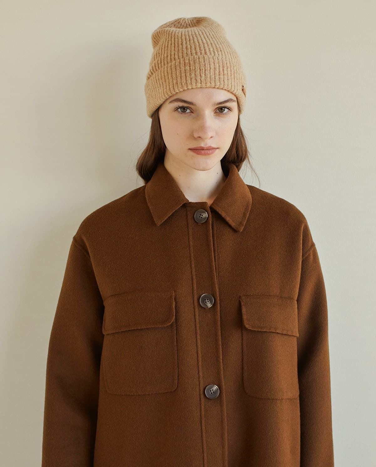 cuello marrón - Abrigos y cazadoras