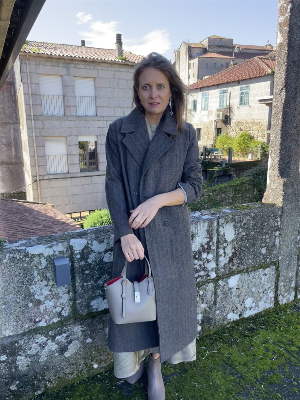 ABRIGO YERSE  ESPIGA GRIS OSCURO  Ref. 41610 - Imagen 1