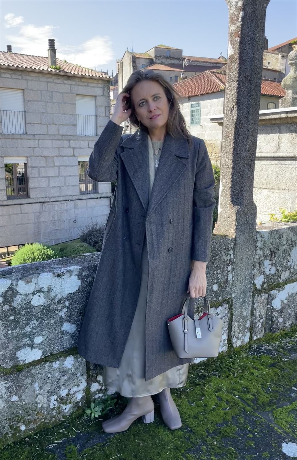 ABRIGO YERSE  ESPIGA GRIS OSCURO  Ref. 41610 - Imagen 3