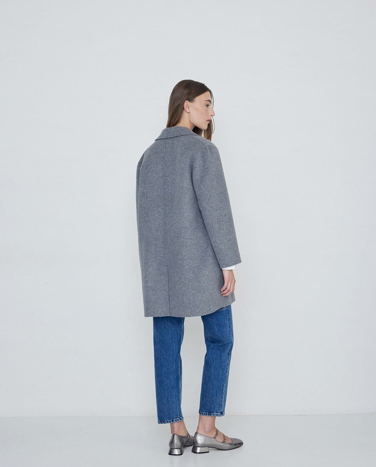 ABRIGO YERSE LANA HANDMADE GRIS  Ref. 41602 - Imagen 2