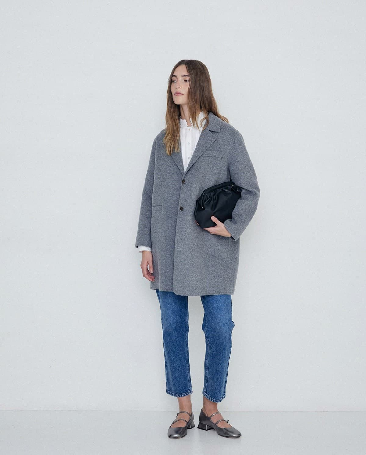 ABRIGO YERSE LANA HANDMADE GRIS  Ref. 41602 - Imagen 3