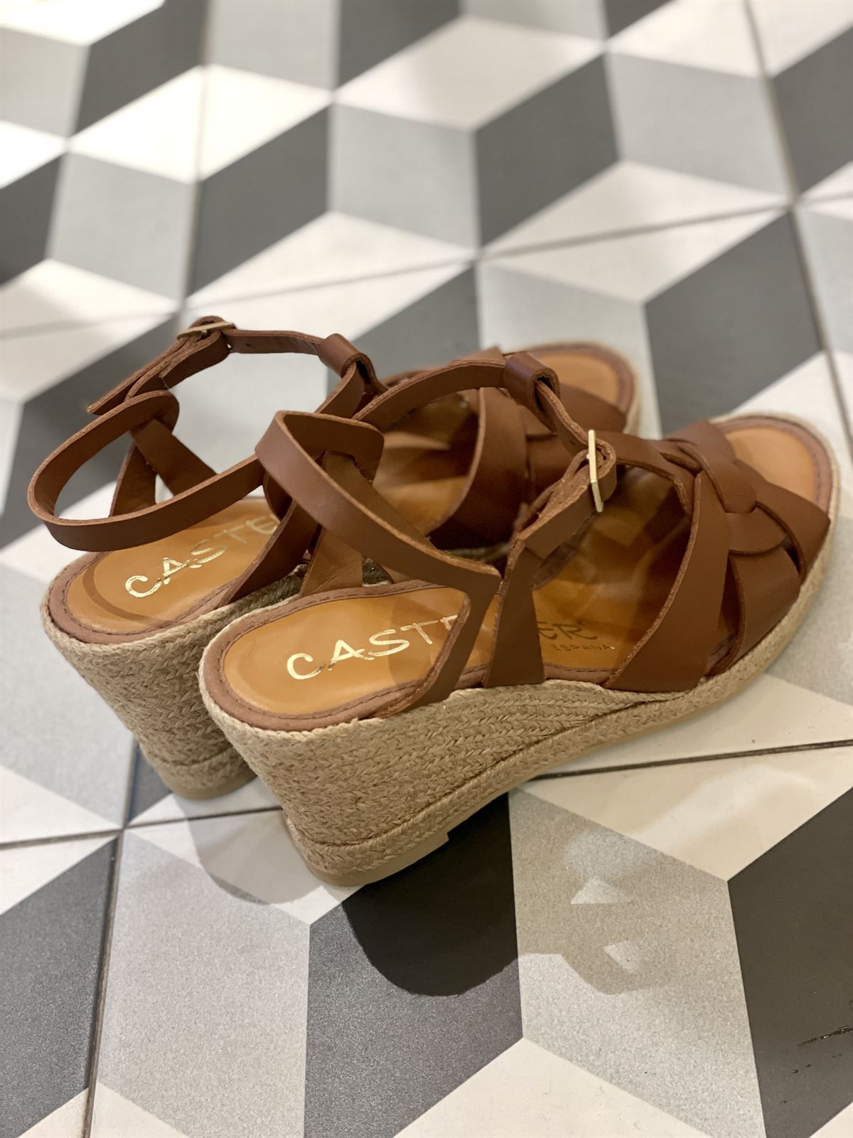 Alpargata Casteller 715 vacuno cuero - Imagen 1