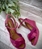 Alpargata Casteller 874 yute y piel fucsia - Imagen 1