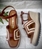 Alpargata Casteller 877 "H" cuero camel y yute natural - Imagen 2