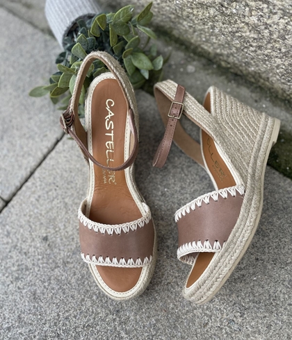 Alpargata Casteller 884 cuero natural - Imagen 2