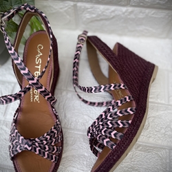 Alpargata Casteller 885 granates / morados / lilas - Imagen 1