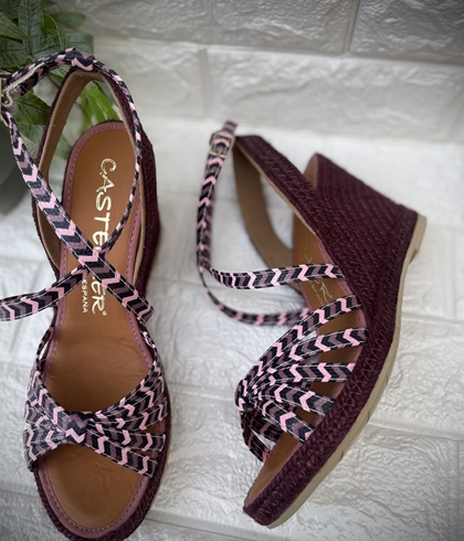 Alpargata Casteller 885 granates / morados / lilas - Imagen 1