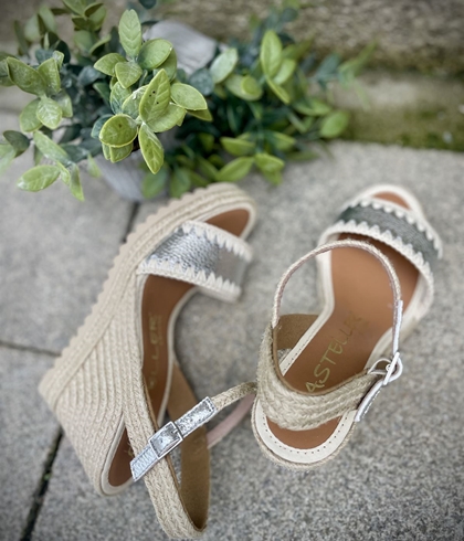 Alpargatas L&R SHOES Q-9 Para Mujer Estilo Yute Con Suela De Caucho