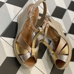 Alpargata Casteller 889 vestir tres metalizados - Imagen 2