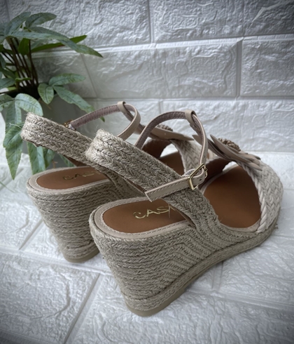 Alpargata Casteller 931 trenza flor nude - Imagen 2