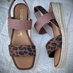 Alpargata Casteller ANYELACA ptint leopardo - Imagen 1