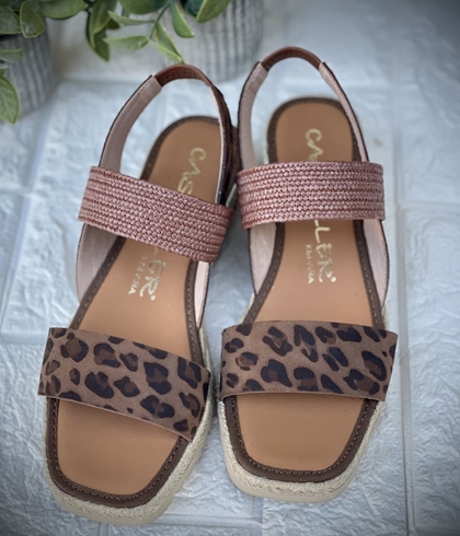Alpargata Casteller ANYELACA ptint leopardo - Imagen 2