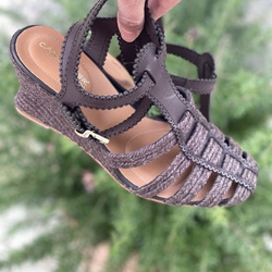 Alpargata Casteller cangrejera yute chocolate - Imagen 1