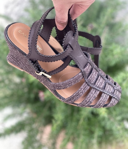 Alpargata Casteller cangrejera yute chocolate - Imagen 1