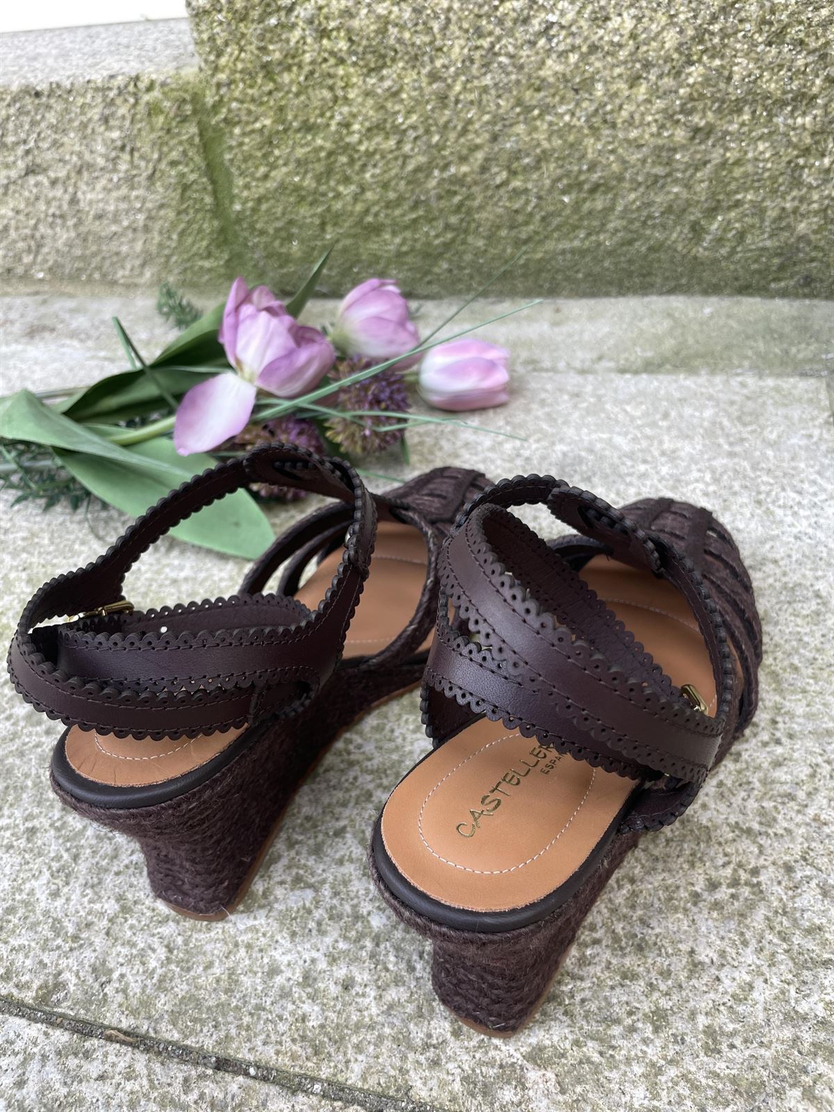 Alpargata Casteller cangrejeras yute chocolate - Imagen 4