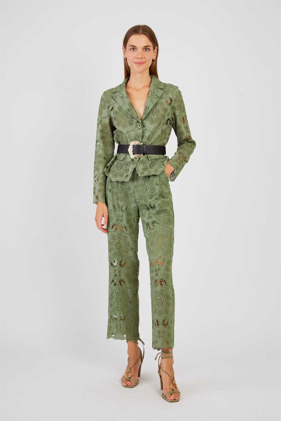 Americana Derhy JENNIFER encaje verde - Imagen 4