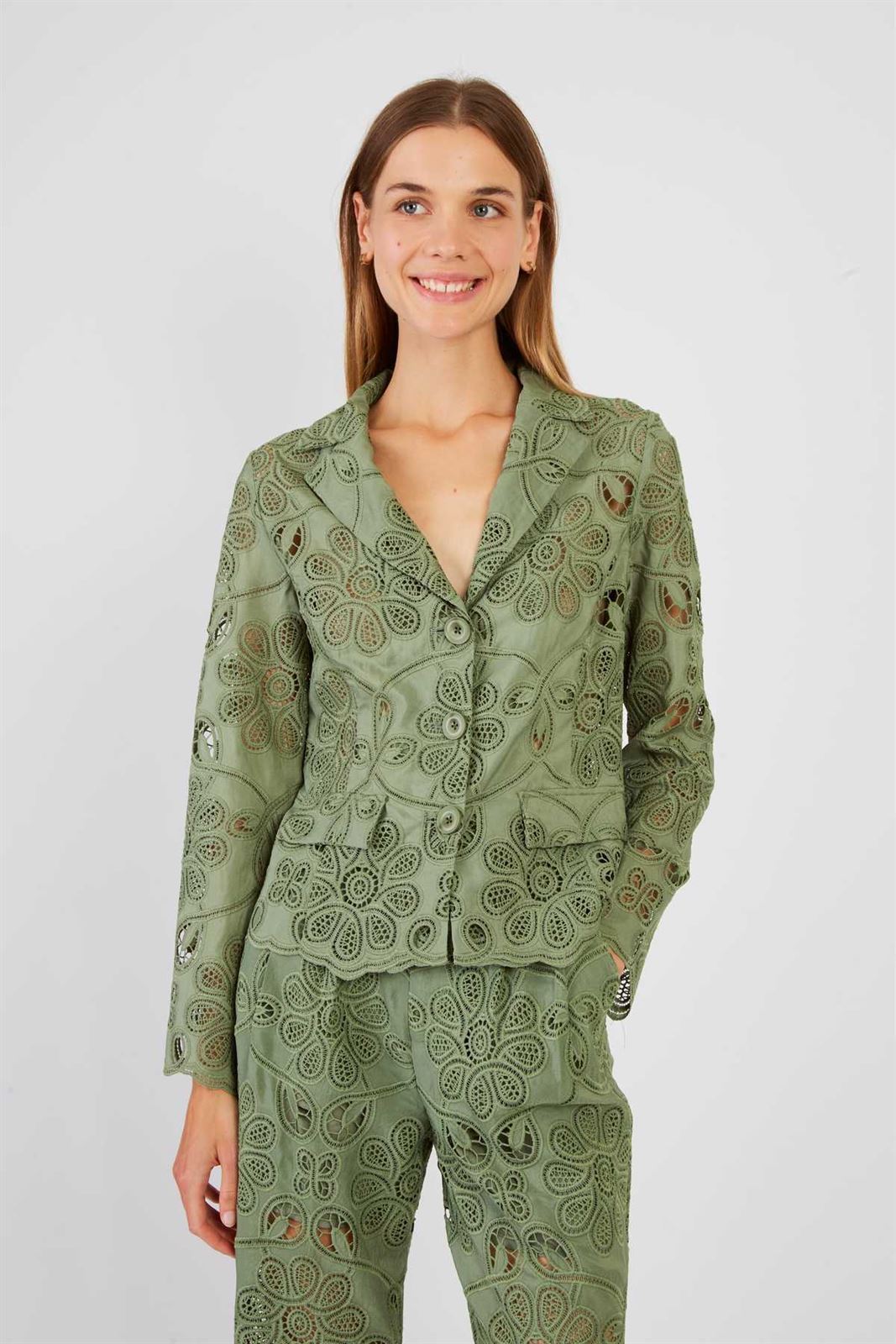 Americana Derhy JENNIFER encaje verde - Imagen 6