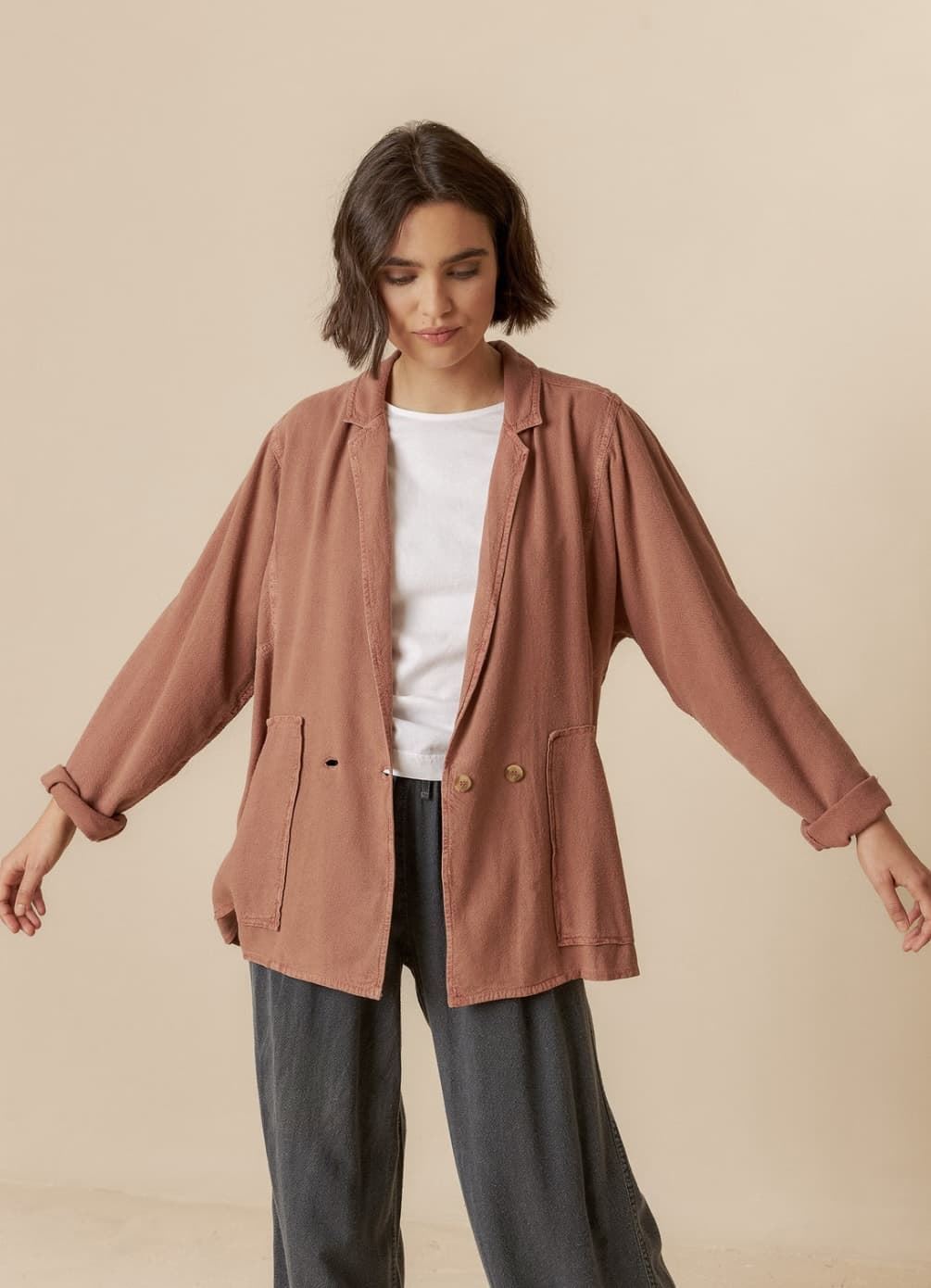 Americana Indi & Cold vintage textura color toffe - Imagen 1