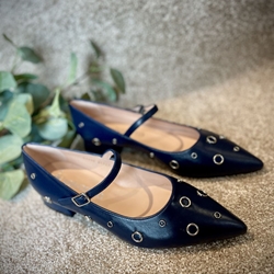 Bailarina Angari soft aretes azul marino - Imagen 1