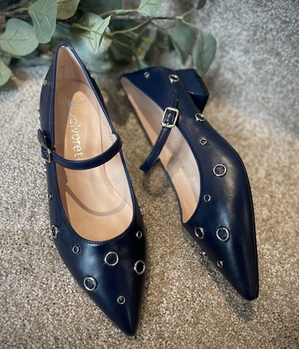 Bailarina Angari soft aretes azul marino - Imagen 2