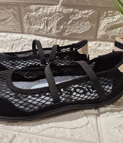 BAILARINAS BAREFOOT DEPORTIVAS Gioseppo PIEL Y REJILLA NAJONBE negro - Imagen 1