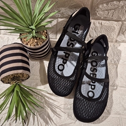 BAILARINAS BAREFOOT DEPORTIVAS Gioseppo PIEL Y REJILLA NAJONBE negro - Imagen 2