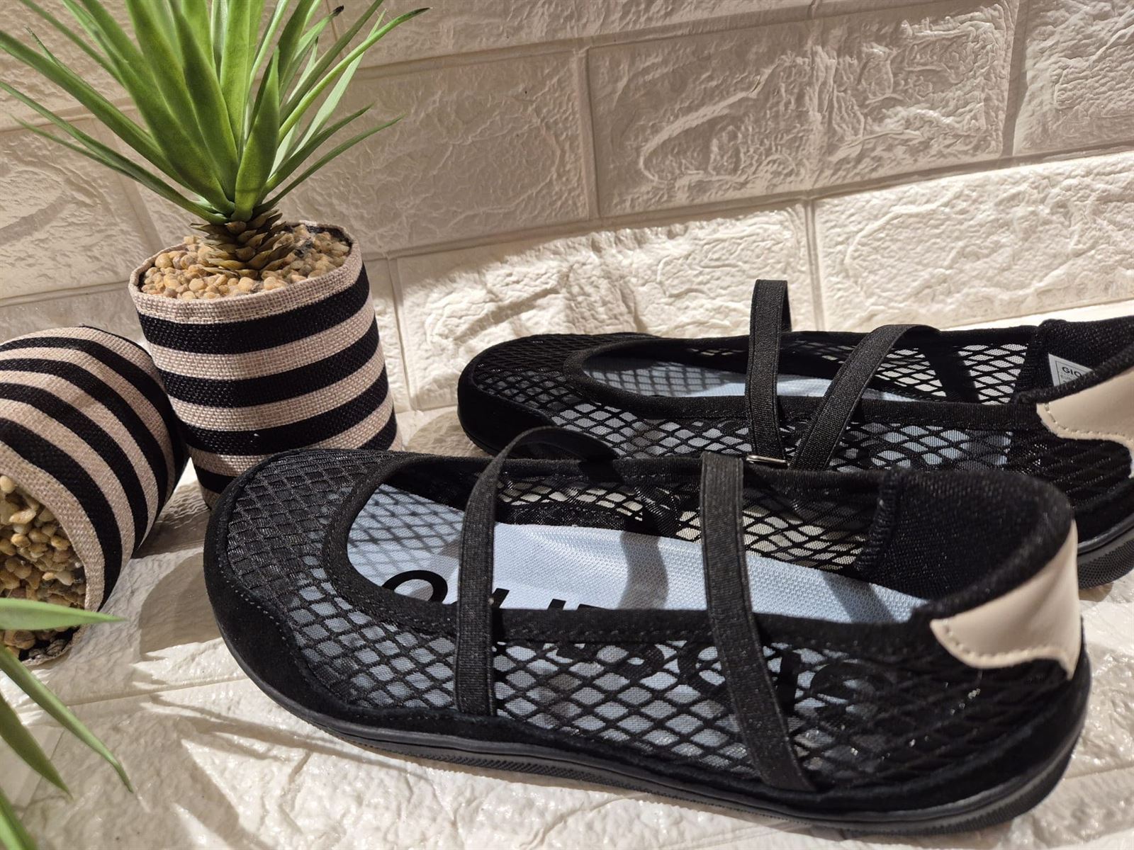 BAILARINAS BAREFOOT DEPORTIVAS Gioseppo PIEL Y REJILLA NAJONBE negro - Imagen 3