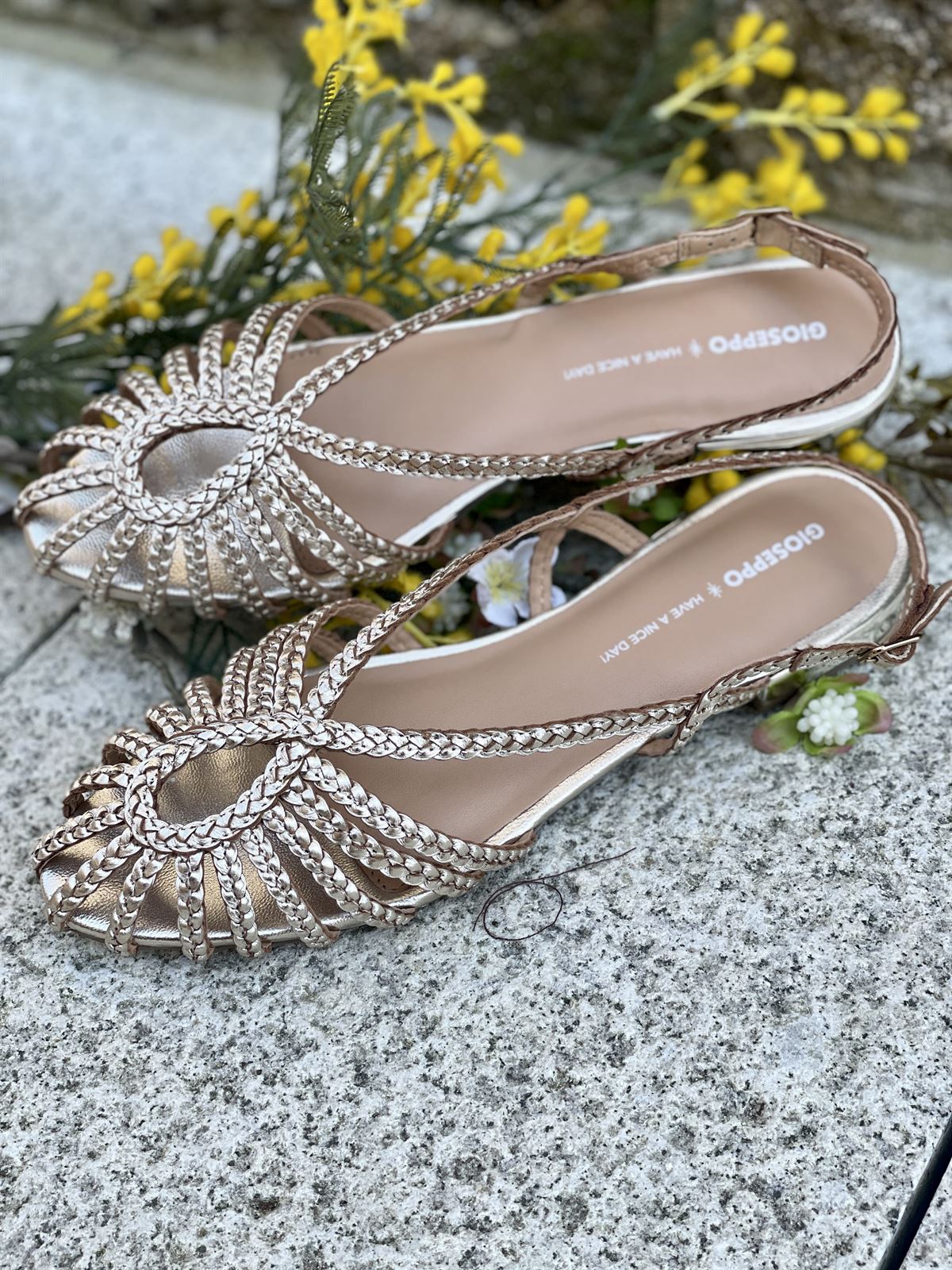 BAILARINAS Cangrejeras GIOSEPPO 75440 oro clarito - Imagen 1