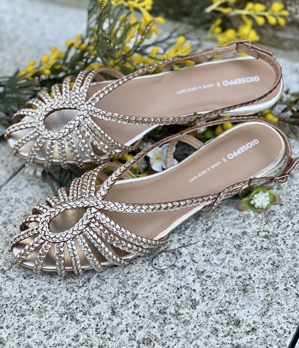 BAILARINAS Cangrejeras GIOSEPPO 75440 oro clarito - Imagen 1