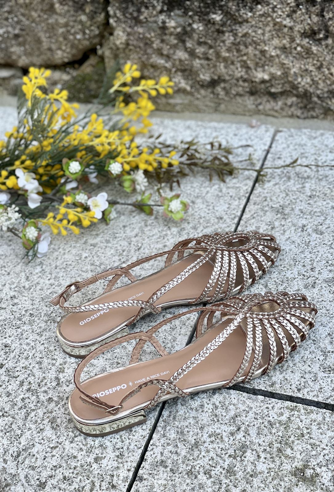 BAILARINAS Cangrejeras GIOSEPPO 75440 oro clarito - Imagen 3