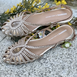 BAILARINAS Cangrejeras GIOSEPPO HINGHAM 75440 oro clarito - Imagen 1