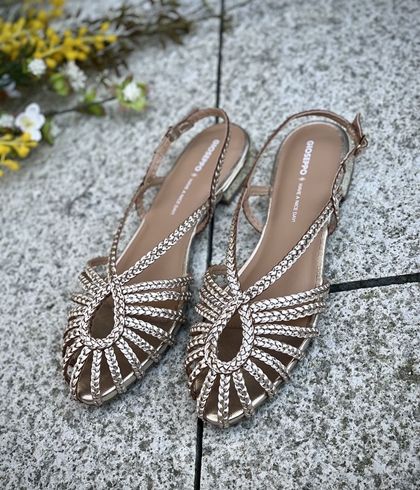 BAILARINAS Cangrejeras GIOSEPPO HINGHAM 75440 oro clarito - Imagen 2