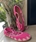 Bailarinas crochet tonos Fucsia y beige. - Imagen 1