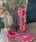 Bailarinas crochet tonos Fucsia y beige. - Imagen 2