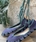Bailarinas crochet tonos, morado, verde y negro - Imagen 2