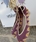Bailarinas crochet tonos morado y mostaza. - Imagen 2