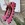 Bailarinas crochet tonos rosa fucsia - Imagen 1