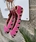 Bailarinas crochet tonos rosa fucsia - Imagen 1